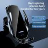 Магнитное беспроводное зарядное устройство 30 Вт Автомобильный держатель для телефона Инфракрасная индукция Крепление на воздуховод для iPhone 16 Samsung Станция быстрой зарядки