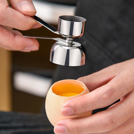 Yousheng 1/2 шт., нержавеющая сталь, инструмент для разбивания яичной скорлупы, простой гаджет для разбивания яиц, открывалка-сепаратор, кухонный инструмент для яиц, заварных кремов, пудингов, тортов