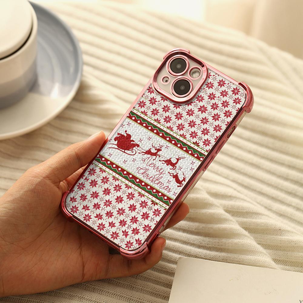 Чехлы для телефонов Ae112 Merry Christmas art из гальванизированного ТПУ для Xiaomi 11 Lite 5G Redmi Note 13 11 Pro 12C 9S 14C Huawei P40 с защитой на четыре угла