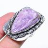 Russian Charoite Handmade 925 Sterling Silver Jewelry Ring Size 9 D9e49