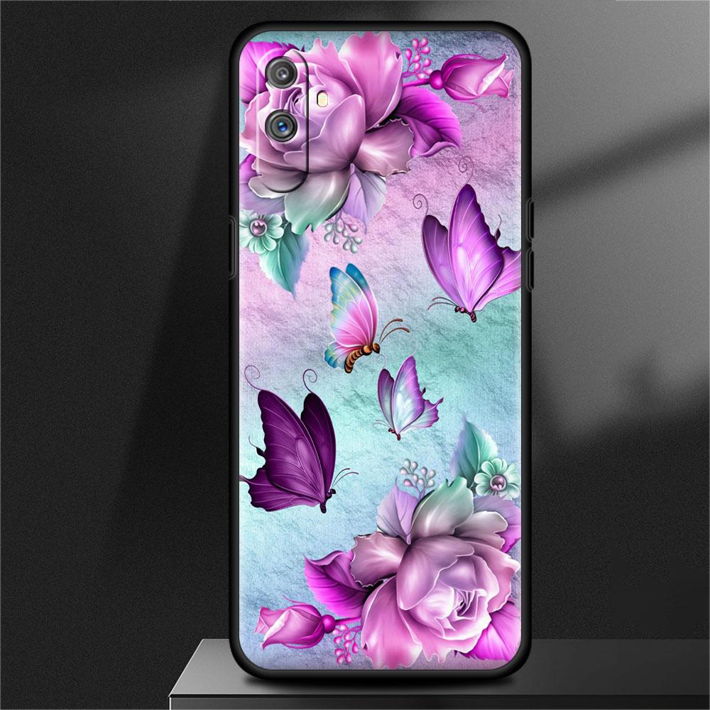 Мягкий чехол для Oppo Realme 8 C21Y C21 GT Neo 2 Pro 3 7 9 Pro 8i 6 C11 9i C35 C15 C12 C3, чехол для телефона с бриллиантами, цветами, бабочками