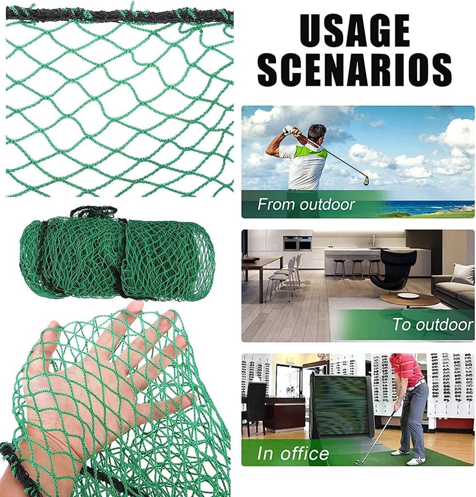 Сетка для гольфа 3M x 3M Спортивная сетка для удара по мячу Большая сетка для отработки удара Главная Сад Гараж Бейсбол Теннис Футбол Тренировка по отработке ударов Садоводство Стационарная