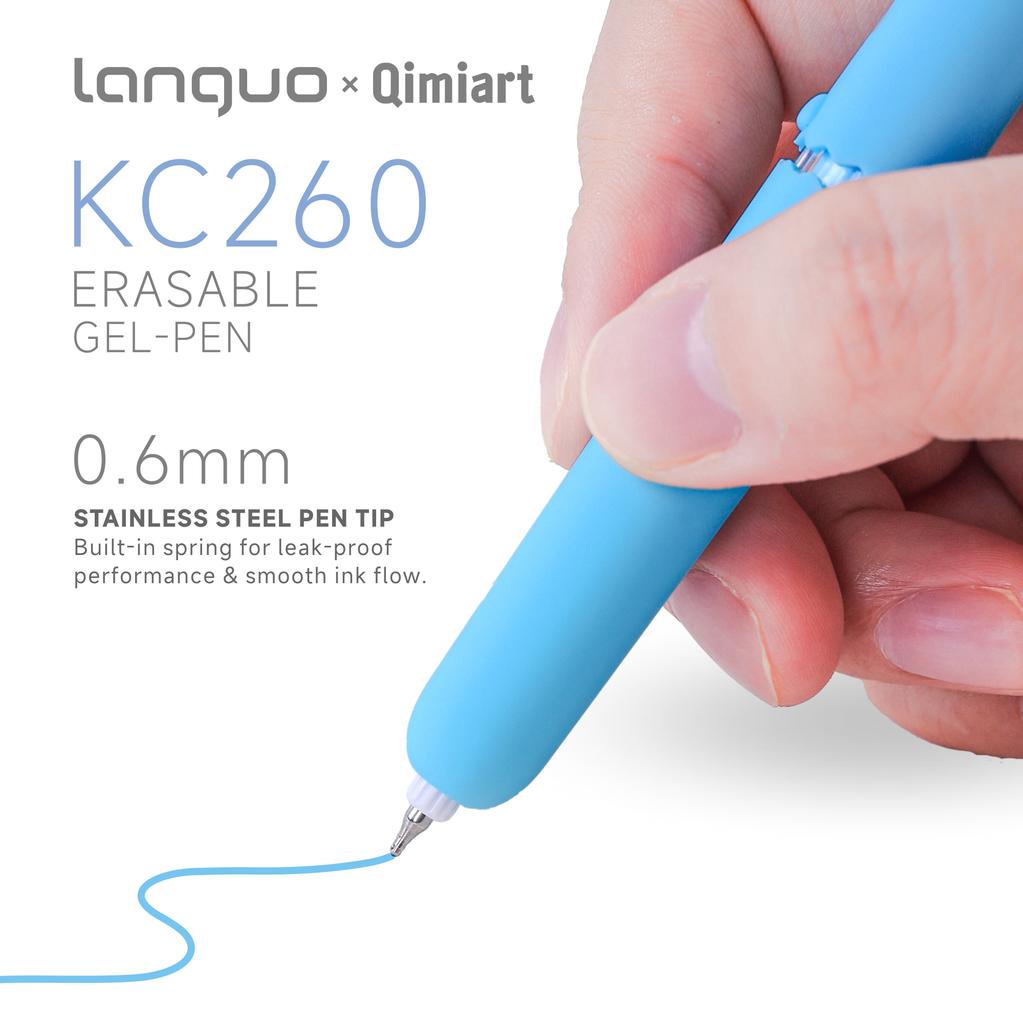LANGUO 45/9 Цветов Стираемая Гелевая Ручка 0.6 мм Тонкий Наконечник Стираемые Ручки Поворотный Механизм Плавное Письмо Рисование Живопись Школьные Канцелярские Товары для Офиса