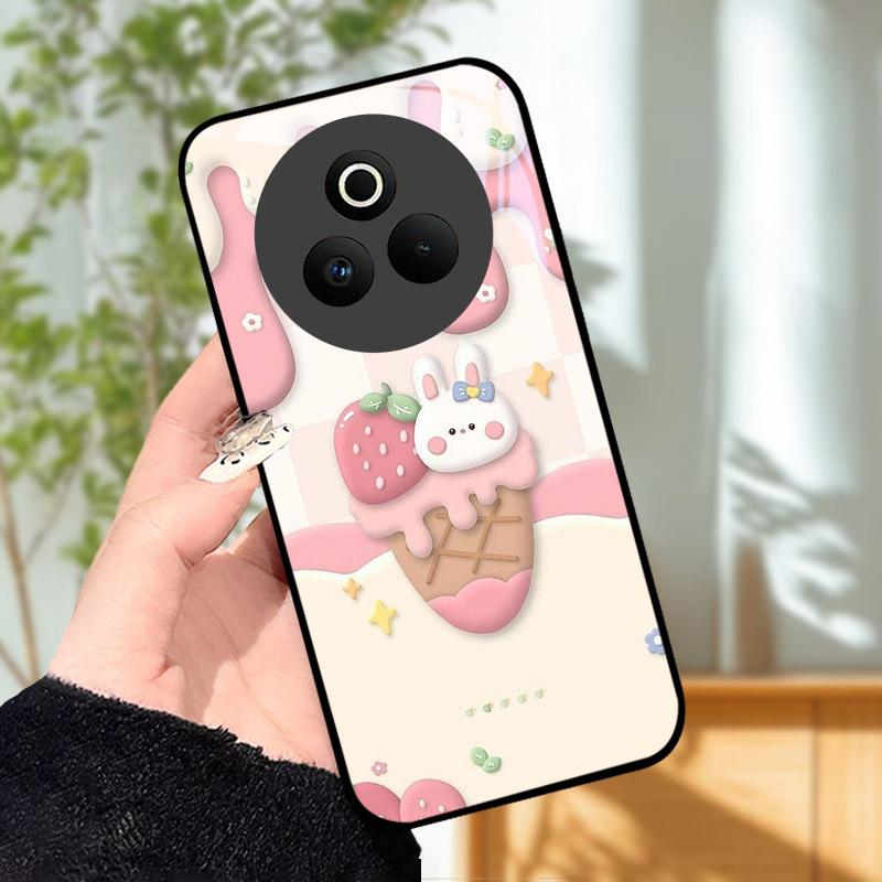 Закаленное Стекло Чехол для Телефона Для OPPO Realme P3 Pro 5G Funda Ударопрочный Жесткий ПК Корпус Задняя Крышка Для Realme P3Pro RMX5032 Coque