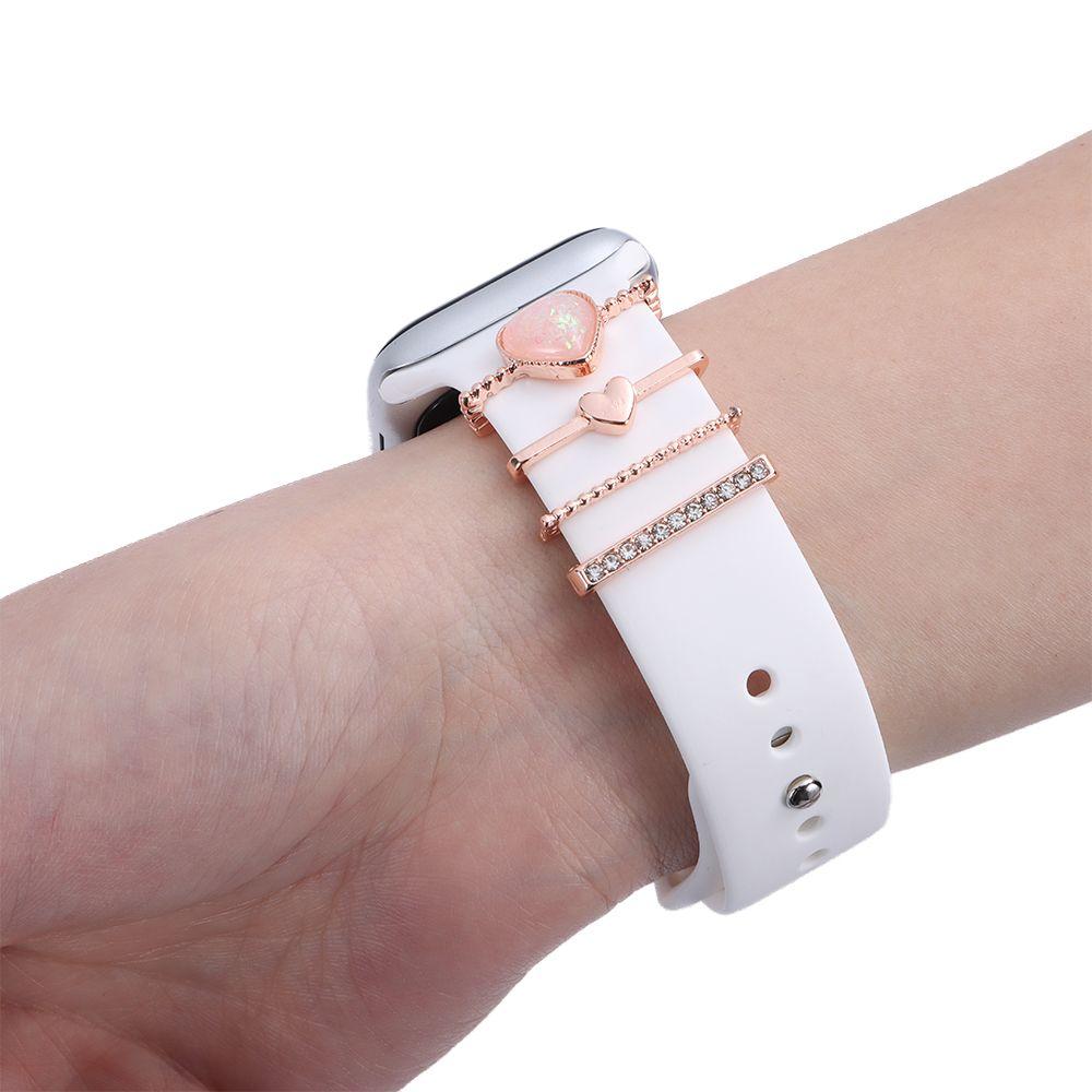 Fashion Bracelet Smart Watch Diamond Ring Metal Charms Strap Decorative Charms Band Ornament
