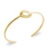 [R3585] - Gold Plated 'Cleopatra' Bracelet - 58 Mm 16 Mm
