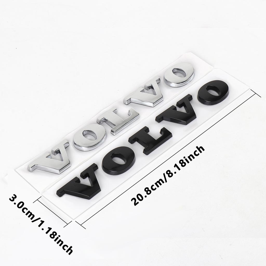 3D АБС Пластик Логотип-Буквы на Капот Автомобиля Volvo Значок Наклейка на Задний Багажник Аксессуары Для Volvo Rdesign XC60 XC90 V40 V50 V60 S60 S40