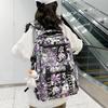 Middle School Student Schoolbag Women Cartoon Print Backpack Men Large Capacity Backpack