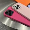 Роскошный матовый мягкий кожаный чехол для телефона Candy для iPhone 16 15 14 Plus 13 12 11 Pro Max Защита объектива Ударопрочный силиконовый чехол