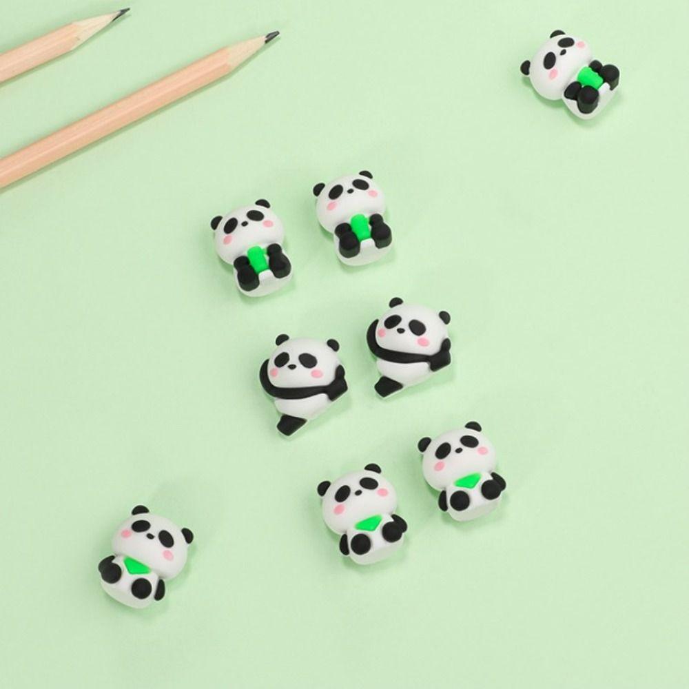 Cheese Bear Panda Fast Food 3D Shape Eraser Pencil Wiping Eraser  Correction Supplies