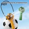 Talos Soccer Neck Fan, Portable Mini Handheld Fan with Lanyard, Football Shape Cooling for Outdoor Sports, Gift