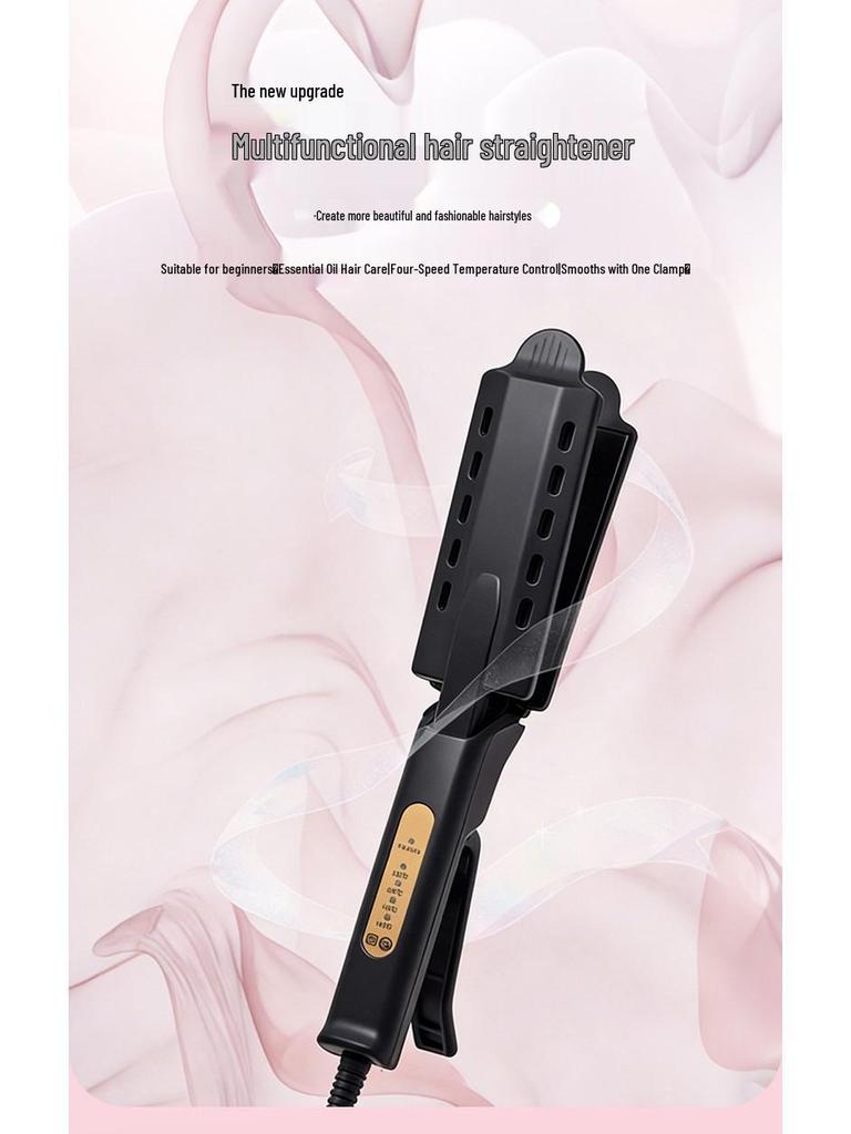 Мини-портативный выпрямитель и плойка для волос с зажимами-помпонами для очистки трубок