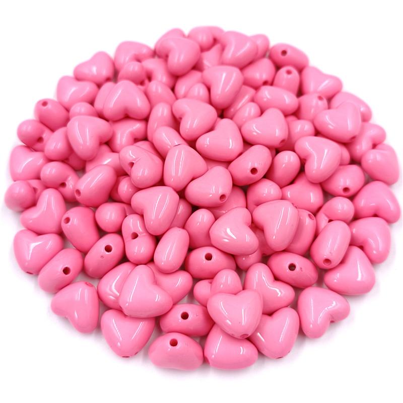 Творческие бусины в форме сердца, браслет, ожерелье, аксессуары, акриловые украшения, фурнитура, 20 шт., свободные бусины, подвески, сделай сам, конфетный цвет для изготовления ювелирных изделий
