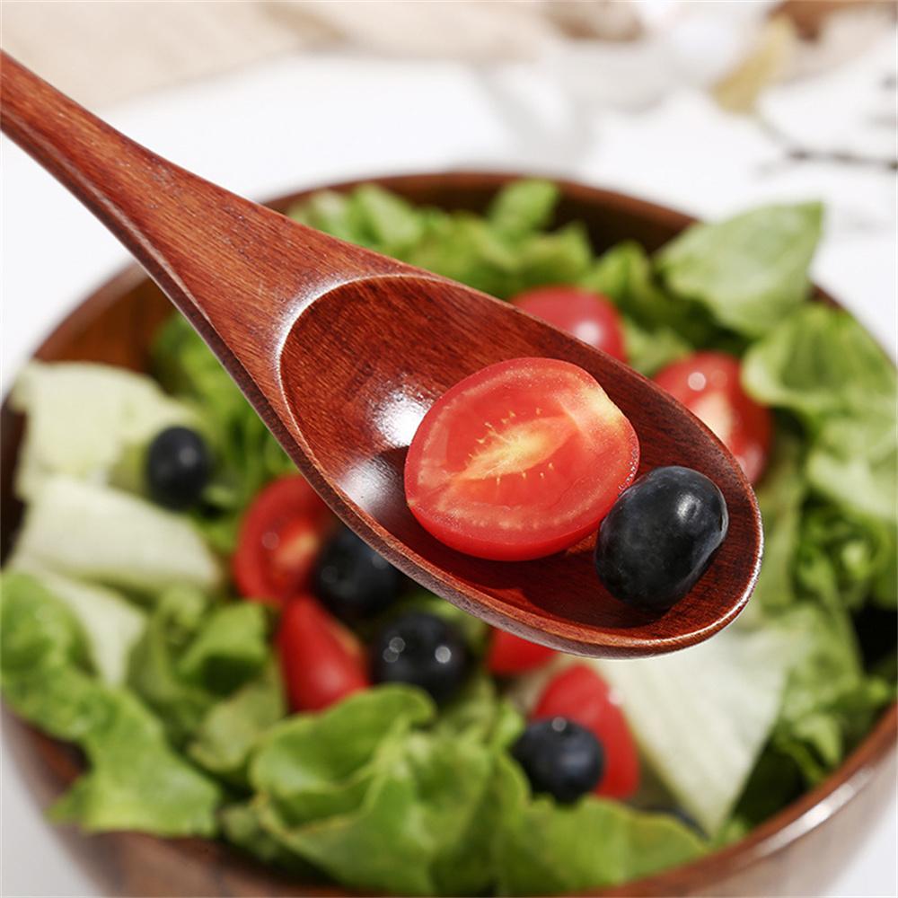 Ретро Длинная Ручка Деревянная Ложка Посуда Кухонная Утварь Инструменты Суповая Чайная Ложка Кейтеринг Инструмент для Приготовления Кофе Суп Чайная Ложка