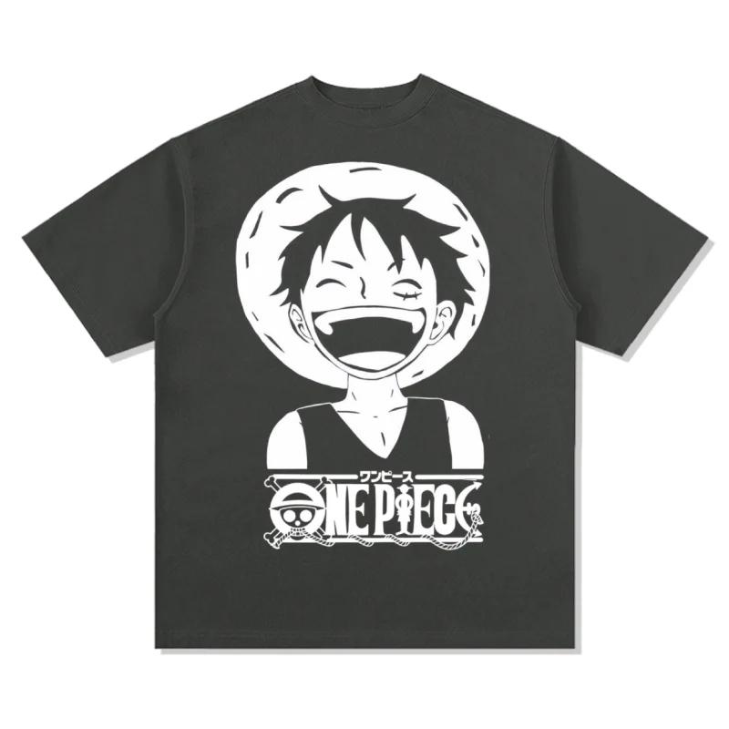 One Piece Luffy TShirt Men Women Punk 100 Cotton High Quality Graphic Print Comfortable Streetwear Short Sleeve Tee