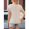 Women's Summer Slant Neck Fashion Casual Short Sleeve Fashion Shirt T-Shirt