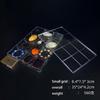 Прозрачный Акриловый Органайзер для Хранения Украшений с Отсеками Органайзер для Бусин Маленькие Контейнеры для Хранения Бусин для Поделок с Бусинами и Мелкими Предметами