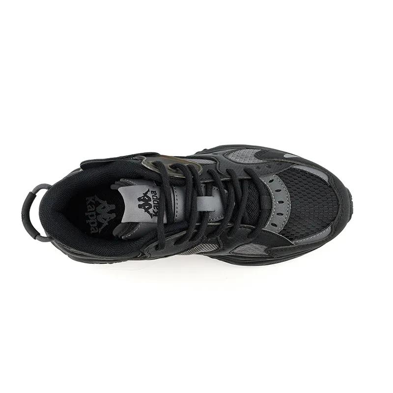 Kappa Slip Resistant Abrasion Resistant Low top Chunky Sneakers Unisex Black (Unisex) Chunky Sneakers K0DY5MC03 990