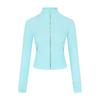 LU Short Stand Collar Jacket Womens Yoga Fitness Breathable Slim Fit Activewear