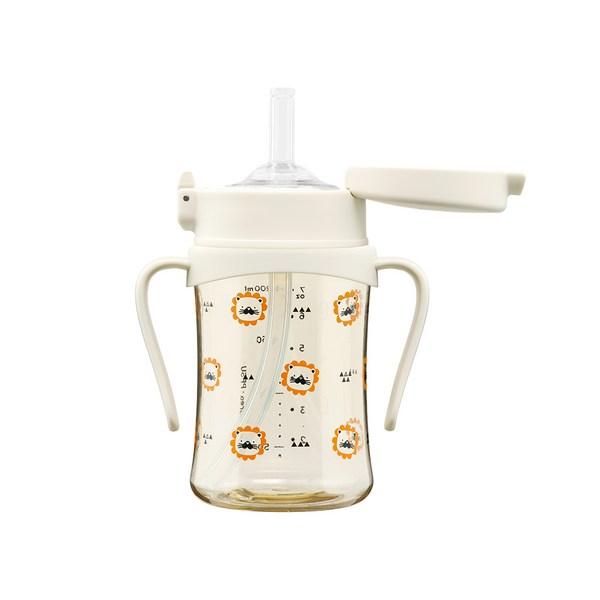 Archium Pattern Design Infant Straw Cup Archi Cup Infant Water Bottle Single Item, Cream, 200ml, Ryan 200ml