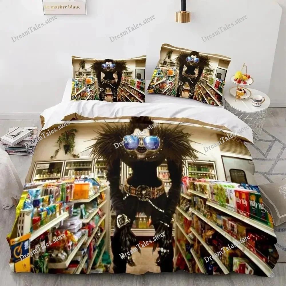 Постельное белье Смертный приговор Односпальное Двуспальное Полный Queen King Размер Постельный комплект Взрослые Дети Спальня Пододеяльник Комплекты 3D Печать Аниме Смертный приговор741