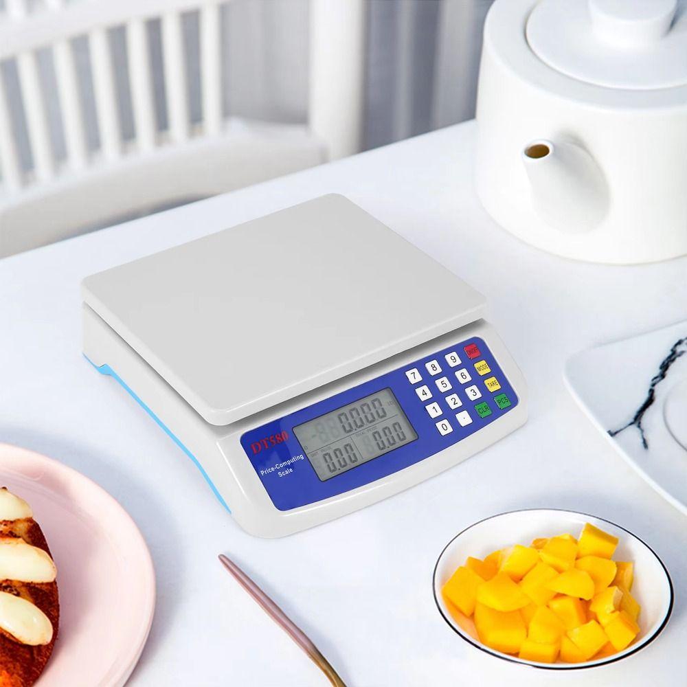High Precision Commercial Food Scale 30kg/1g Capacity Electronic Pricing Scale  Coins Counting