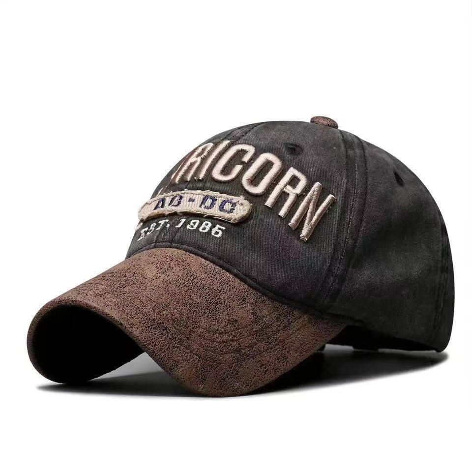 Новая кепка унисекс из стираного хлопка с вышитыми буквами AC-DC, бейсбольная кепка для активного отдыха, классические шляпы для женщин и мужчин