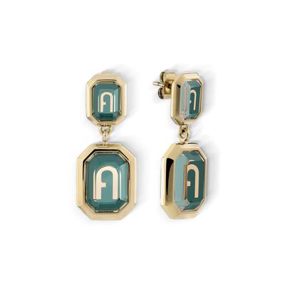 СерьгиOCTAGONALEARRINGS FJ0308ETU Зеленый [АКСЕССУАР FURLA] Женские [Товар]