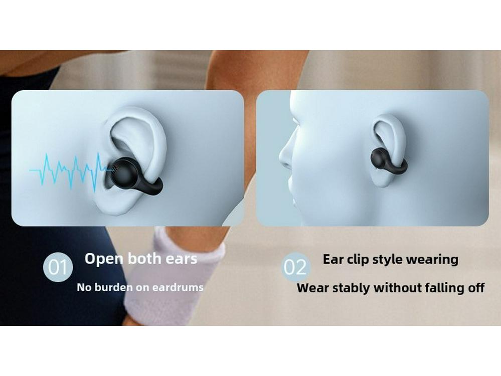 Наушники-клипсы Bluetooth с шумоподавлением, цифровым дисплеем и длительным сроком службы батареи — идеально подходят для занятий спортом.