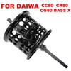 VISPREA DAIWA CC80 CR80 CG80 BASS X Совместимая шпуля для безынерционной катушки Запасная шпуля Шпуля с мелкой канавкой Мелкая шпуля Шпуля для ловли приманками класса Bait Finesse Металлическая шпуля