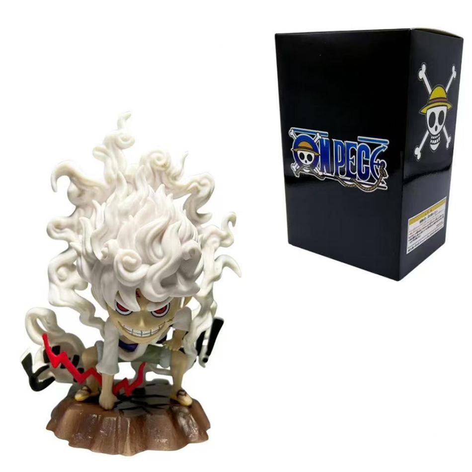 13.5 Cm Peripheral Series One Piece Luffy Solon Sanji Q-Version Sitting Posture Childrens Model Figurine Toy Gift Collectibles