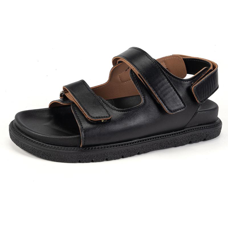 Женская мода новые женские сандалии больших размеров черные нескользящие удобные повседневные женские сандалии