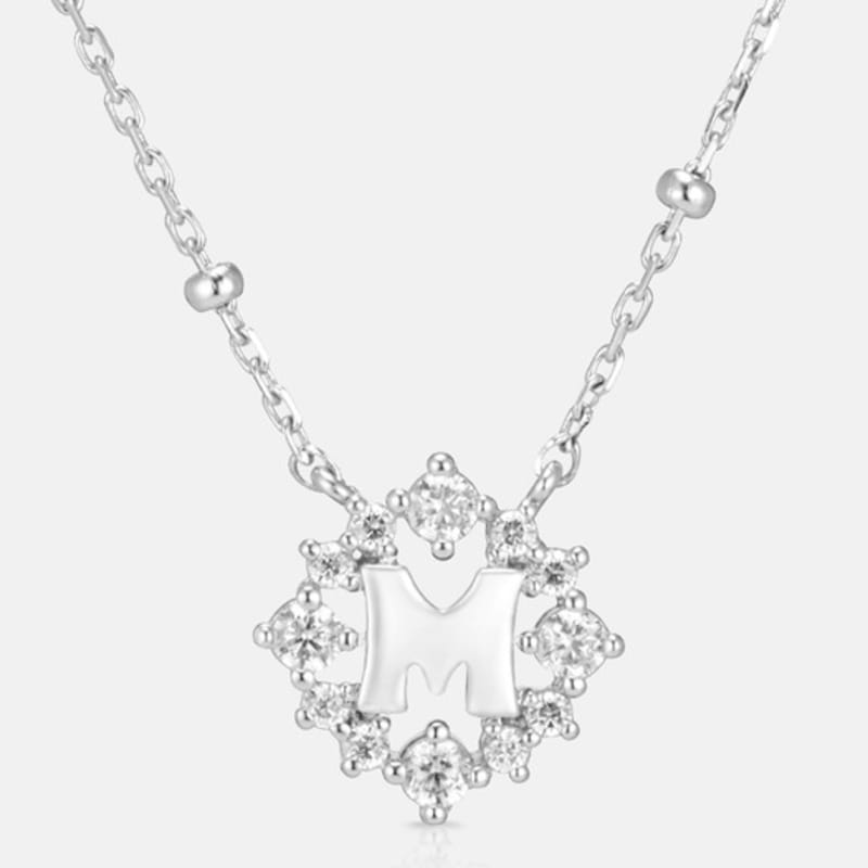 METROCITY JEWELRY M Basic Sterling Silver White Necklace A231SN9120WPA