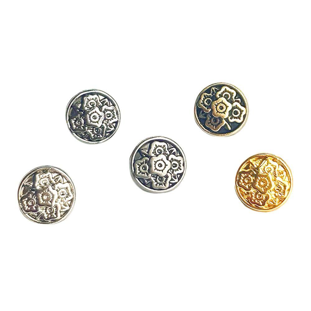 20 шт. 7 мм Пряжки-цветы Металлическая ультрамаленькая пряжка Новая пряжка для кукольного пальто DIY Аксессуары для кукольной одежды