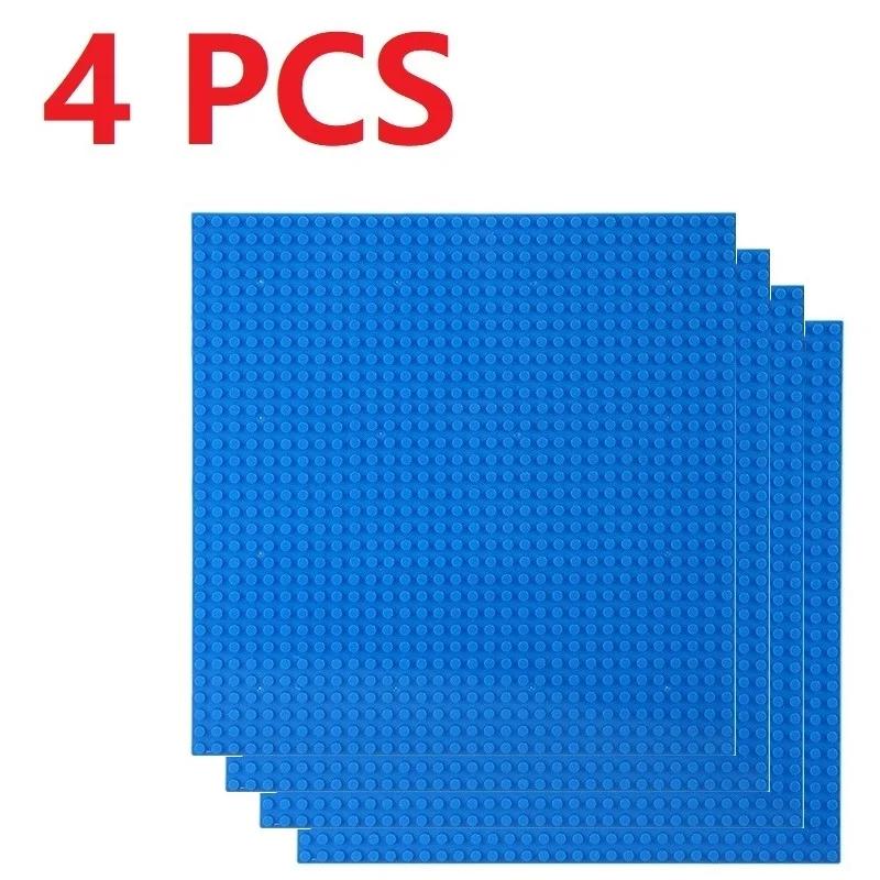 4 шт. Универсальные базовые пластины для конструктора, 32x3216x32 точки, Классические основания, Совместимы с брендами для MOC и городских моделей