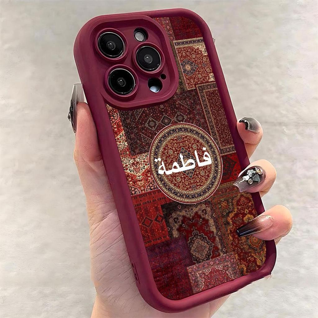 Богемный Песчаник Паз Глаз Тигра Винно-Красный Чехол для iPhone 15/16/17