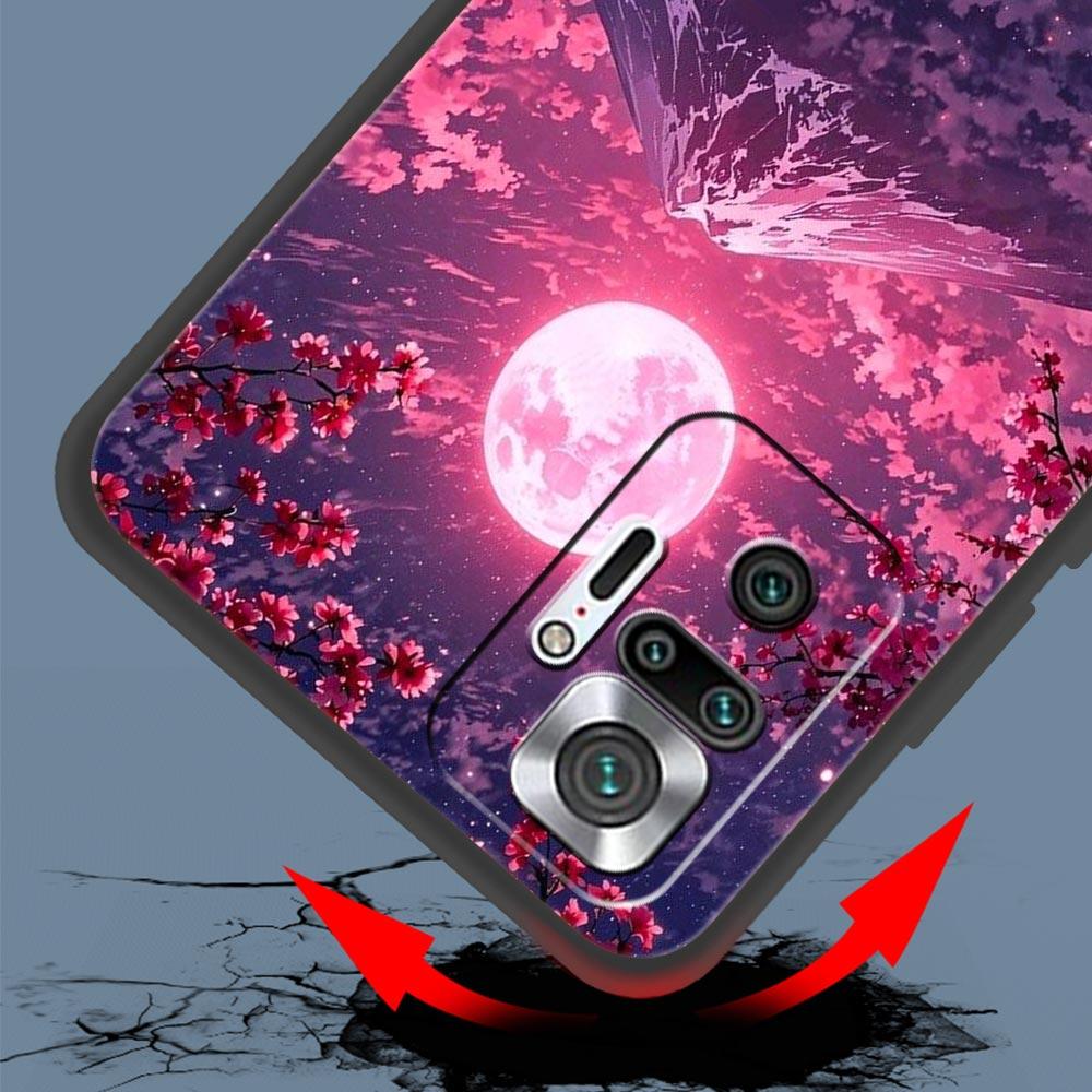 Pink Sunset Mountain Phone Case Cover for Redmi 14C 10C Note 15 14 13 12 10 11 K40 Pro Plus 5G Soft TPU Shockproof Shell Fundas