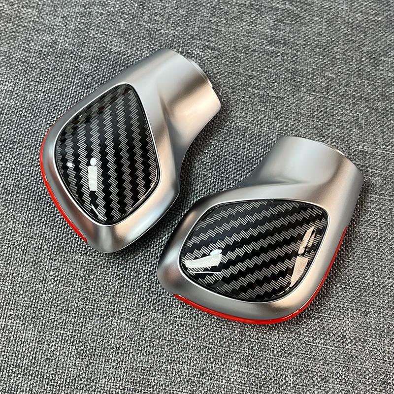 Хромированный матовый с кожаной ручкой переключения передач, боковая крышка, эмблема DSG для VW Golf 6 7 R GTI Passat B7 B8 CC R20 Jetta