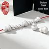 Бусины-разделители в форме тыквы из стерлингового серебра S999 для изготовления браслетов в китайском стиле своими руками.