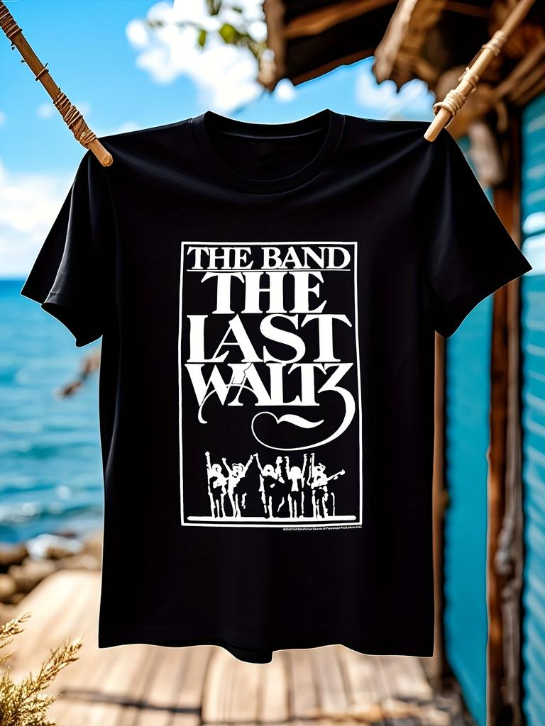 Vintage The Last Waltz Album Graphic Tee Band Members Des...