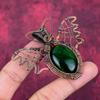 Green Fire Labradorite Pendant Copper Wire Wrapped Jewelry Butterfly Pendant