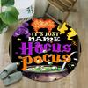 Customizable H-Hocus Pocus Round Non-Slip Carpet - Ideal for Garden, Picnic, Office, Perfect for Decoration, Suitable For All Seasons