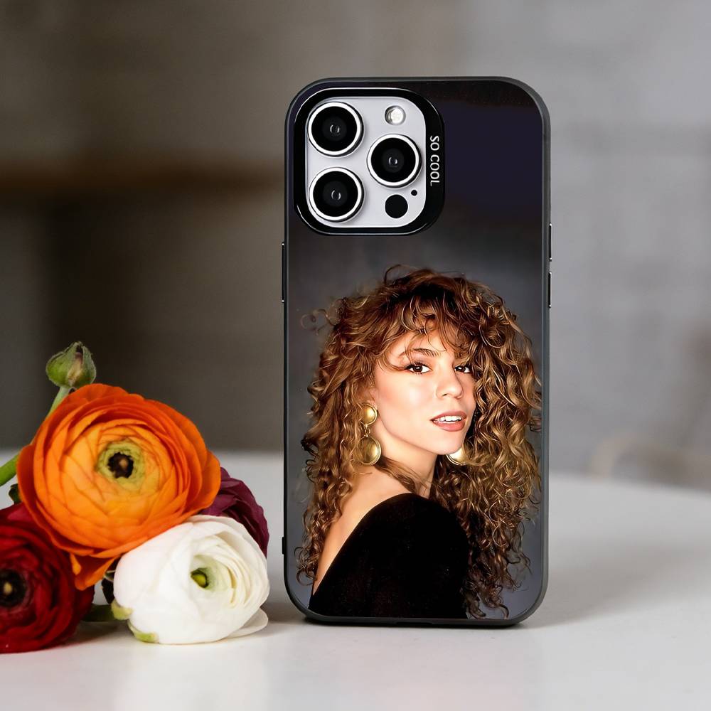 Singer M-Mariah C-Carey Phone Case For iPhone 17,16,15,14,13,12,11 Plus,Pro Max,XS,Colorful Silver Black Cover