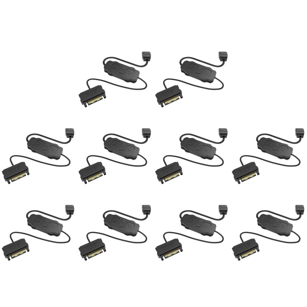 1-10 шт. 5V 3PIN ARGB Контроллер ARGB 5V 3PIN к SATA Интерфейс Удлинительный кабель RGB Синхронизация Кабель Контроллера для вентилятора ПК, светодиодной ленты