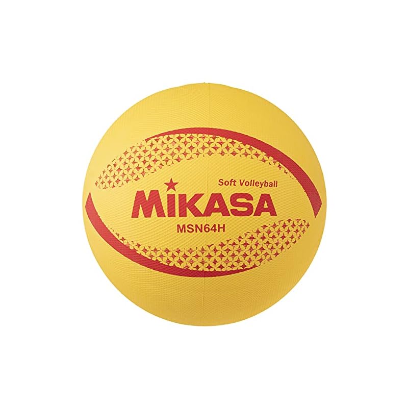 Мяч волейбольный Mikasa Color Soft, Окружность 64 см, Вес 180 г (желтый) MSN64H