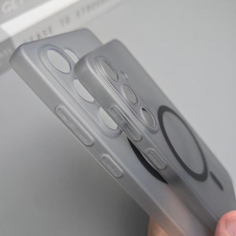 Для Magsafe Матовое Мягкое ТПУ Чехол для Samsung Galaxy S24 S25 S26 Ultra S23 Plus Магнитная Беспроводная Зарядка Тонкий Тонкий Чехол