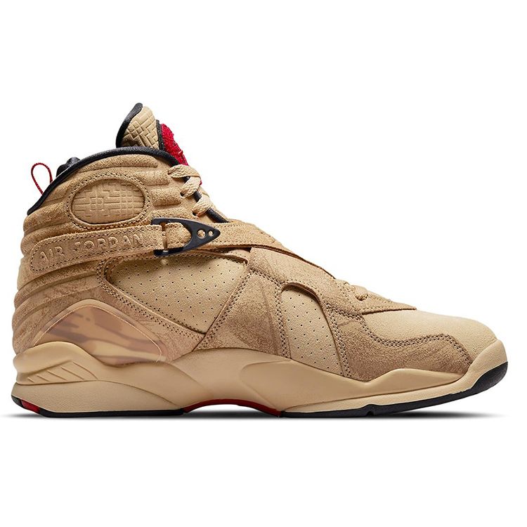 Rui Hachimura x Air Jordan 8 Retro SE Черные мужские кроссовки Samurai Tan Twine Gym-Red DO2496-700
