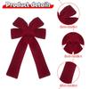 Red Christmas Bow for Tree Decorative Large Christmas Tree Bow Velvet Bow for Holiday Front Door Festival Staircase Xmas