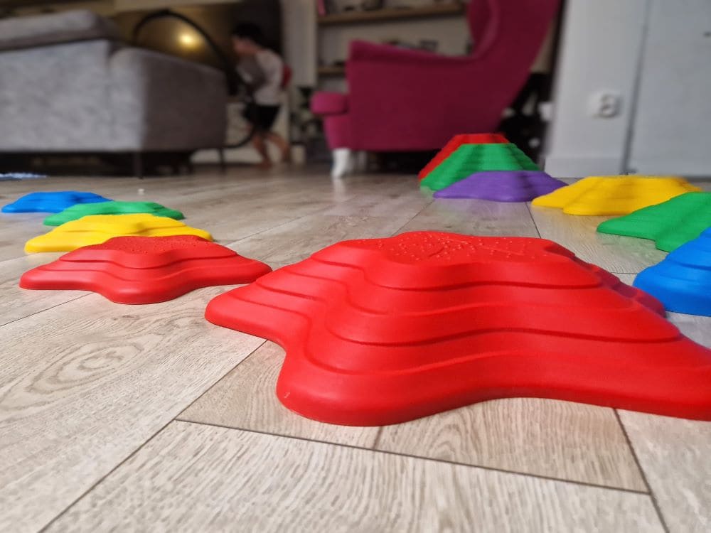 Sensory path river stones Childrens balancing stones  stepping stones  motor skills and coordination Starfish 11 pcs