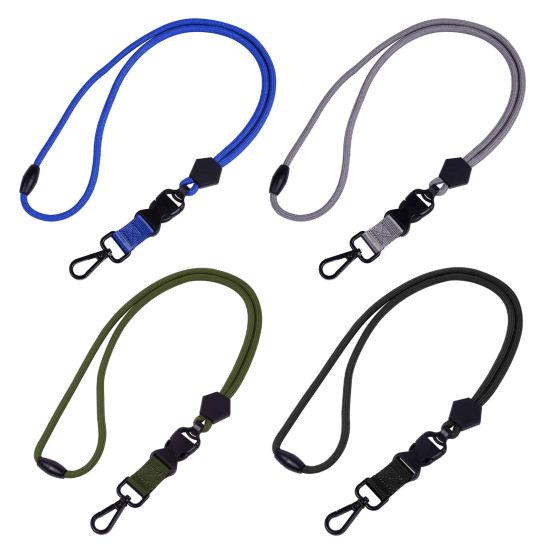 Heavy-Duty Key Lanyard with Detachable Buckle Quick Release Adjustable ID Badge Breakaway Neck Lanyard